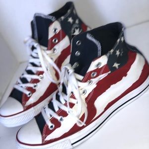 Patriotic  Converse High-Top Sneakers